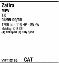 VHT12126 Walker Exhaust system