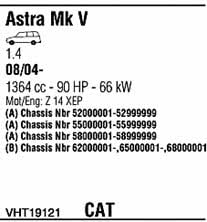 VHT19121 Walker Exhaust system