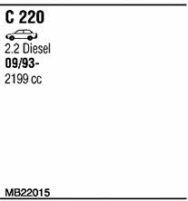  MB22015 Exhaust system MB22015