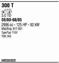 MB30322 Walker Exhaust system