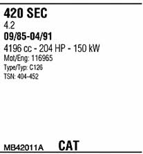 MB42011A Walker Exhaust system