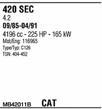 MB42011B Walker Exhaust system