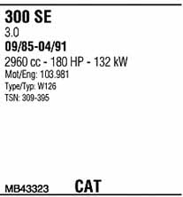 MB43323 Walker Exhaust system