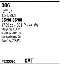  PE30696 Exhaust system PE30696