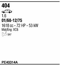 Walker PE40314A Exhaust system PE40314A