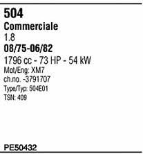  PE50432 Exhaust system PE50432