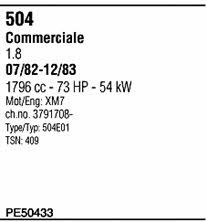  PE50433 Exhaust system PE50433