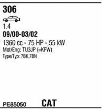 PE85050 Walker Exhaust system