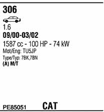 PE85051 Walker Exhaust system