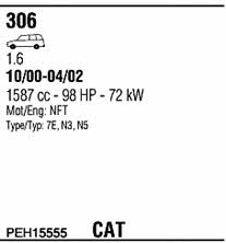 PEH15555 Walker Exhaust system