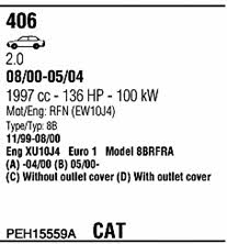 PEH15559A Walker Exhaust system