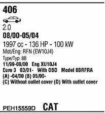 PEH15559D Walker Exhaust system