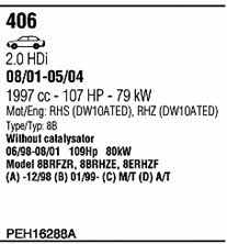 PEH16288A Walker Exhaust system