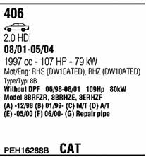 PEH16288B Walker Exhaust system