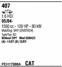 PEH17986A Walker Exhaust system