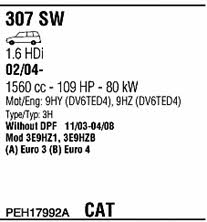 Walker PEH17992A Exhaust system PEH17992A PEH17992A Walker Exhaust system