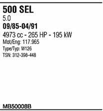  MB50008B Exhaust system MB50008B