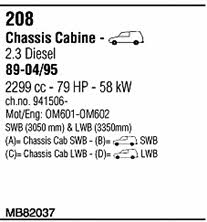  MB82037 Exhaust system MB82037