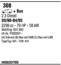 Walker MB83076B Exhaust system MB83076B