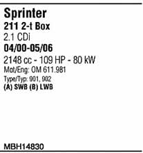 MBH14830 Walker Exhaust system