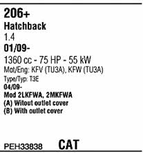 PEH33838 Walker Exhaust system