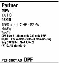 Walker PEH33871AB Exhaust system PEH33871AB