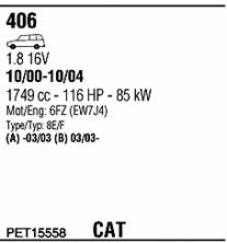 PET15558 Walker Exhaust system