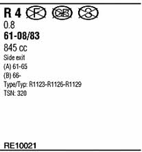 Walker RE10021 Exhaust system RE10021 RE10021 Walker Exhaust system