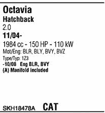 SKH18478A Walker Exhaust system