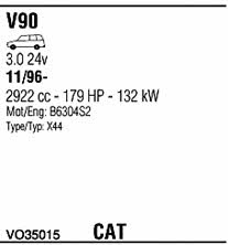  VO35015 Exhaust system VO35015