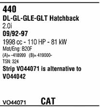 VO44071 Walker Exhaust system