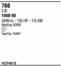  VO74013 Exhaust system VO74013