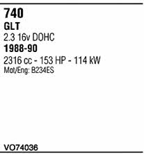  VO74036 Exhaust system VO74036