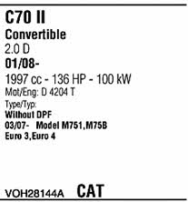 VOH28144A Walker Exhaust system