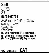 VOT04826B Walker Exhaust system