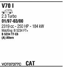  VOT07377C Exhaust system VOT07377C