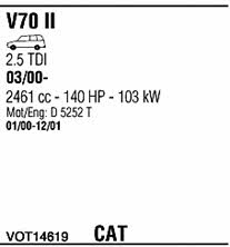 VOT14619 Walker Exhaust system