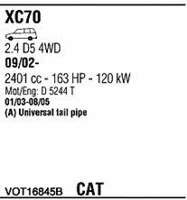 VOT16845B Walker Exhaust system