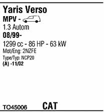 TO45006 Walker Exhaust system