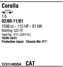 TOH14695A Walker Exhaust system