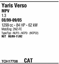 TOH17706 Walker Exhaust system