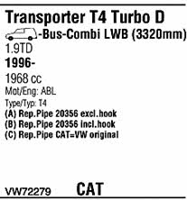 Walker VW72279 Exhaust system VW72279 VW72279 Walker Exhaust system