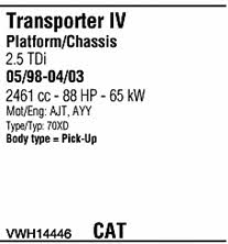 VWH14446 Walker Exhaust system