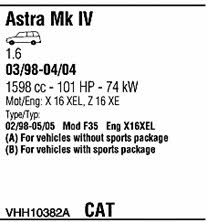Walker VHH10382A Exhaust system VHH10382A VHH10382A Walker Exhaust system