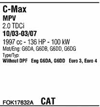 FOK17632A Walker Exhaust system