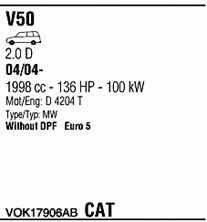 VOK17906AB Walker Exhaust system