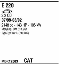 MBK12583 Walker Exhaust system