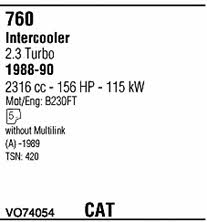 VO74054 Walker Exhaust system