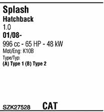 SZK27528 Walker Exhaust system