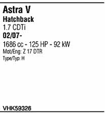 VHK59326 Walker Exhaust system